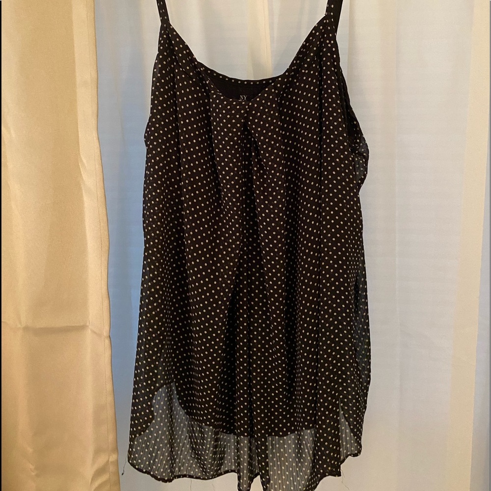 Cami NYC Polka Dot, Black & White.  size M.